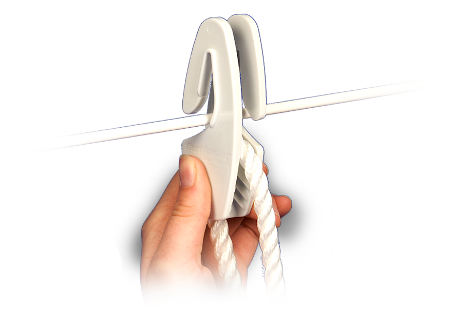 Fender hanger Fastfender Sail attached 